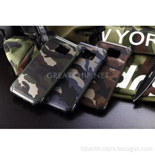 Hard pc case For samsung galaxy s6 edge Army Camouflage back cover PC case